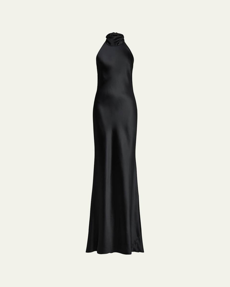 Chilton Stretch Satin Gown
